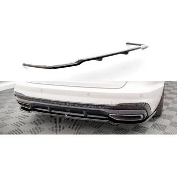Karosérie Spoiler zadního nárazníku Audi A4 S-Line B9 Facelift černý lesklý plast