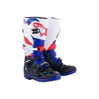 Moto obuv Mx Boty Alpinestars Tech 7 Black/Dark Blue/Red/White 2023, Velikost 39 / US 6