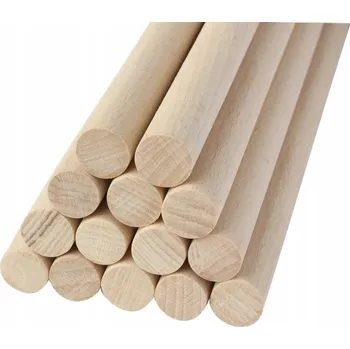 Opora na rostlinu Dřevěná tyč na MACRAME - Ø25mm/35cm