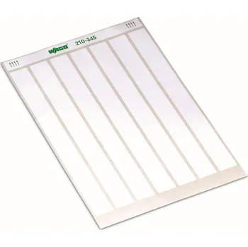 modulární přístroj a rozvaděč WAGO Etikety 210-345 pro laserové tiskárny trvale lepící popisová plocha 9,5x25mm bílá bez potisku sada = arch 175 štítků 210-345