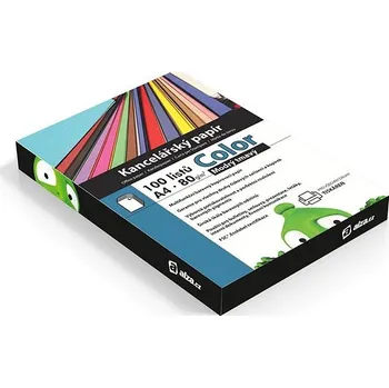 Kancelářský papír Alza Color A4 modrý tmavý