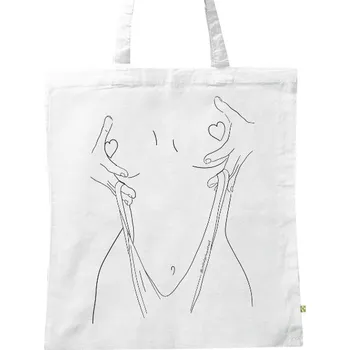 Nákupní taška BIO plátěná taška s potiskem HOLD ON TIGHT bio bag