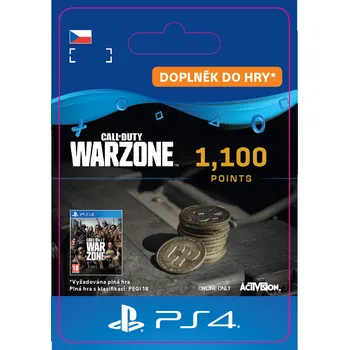 Herní předplatné Call of Duty: Warzone PS4 1100 Points