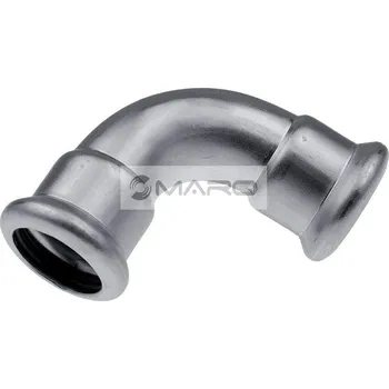 Instalatérský materiál KAN-therm Inox Koleno nerezové lisovací 90° pro pitnou vodu, topení A/A 54 mm, profil "M", 1609068155