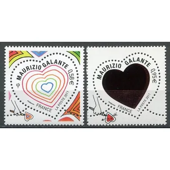 Poštovní známka Post France (2011) MiNr. 5021 - 5022 ** - Francie - Valentýn