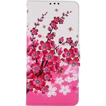 Pouzdro na mobilní telefon Pouzdro Xiaomi Poco M3 Pro knížkové Kytičky textil (kryt neboli obal na Xiaomi Poco M3 Pro)