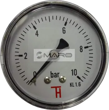 Thermis Manometr standardní 358 zadní ø 63 mm, 1/4", 0-10 bar, 35810bar