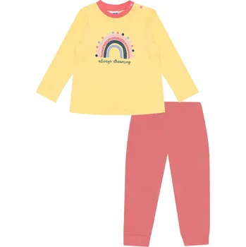 Dívčí pyžamo Dívčí pyžamo - Winkiki WNG 11956, žlutá/ růžová Barva: Žlutá, Velikost: 74