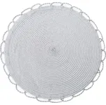 Prostírání kulaté TÝNKA stříbrná Ø 38 cm Mybesthome