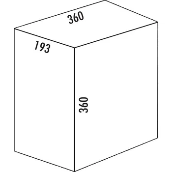 Odpadkový koš Náhradní nádoba, bílá, 19 litrů