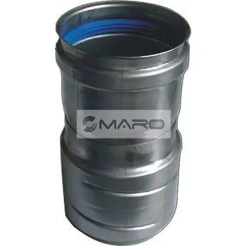 Kouřovod Ricomgas Přechodka spalinová vrchní pro flexibilní trubky, se závitem, F/P, nerez, 80 mm, Z21400020080