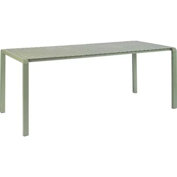 Zahradní stůl Zelený kovový zahradní jídelní stůl ZUIVER VONDEL 214 x 97 cm