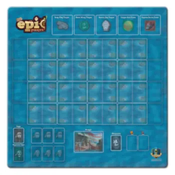 Příslušenství k deskovým hrám Gamelyn Games Tiny Epic Pirates- herní podložka / playmat (66x66cm)