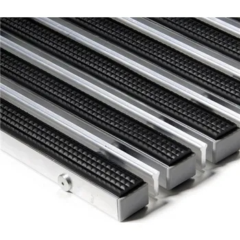 Rohožka Hliníková gumová čistící kartáčová venkovní rohož Alu Extra - 80x120x2,2cm 80001356