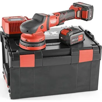 FLEX XCE 8 125 18.0-EC/5.0 Set s aku-excentrickou leštičkou s permanentním pohybem 18,0 V