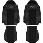 Kožené autopotahy Iveco Stralis, EuroCargo od 2008, černé