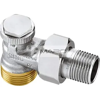 Radiátor IMI Heimeier Šroubení radiátorové regulační Regutec rohové, uzavíratelné s vnějším závitem 1/2" x 3/4" EK, 0365-02.000