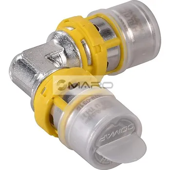 Instalatérský materiál Comap Multiskin-Gas Koleno mosazné, lisovací 90° pro rozvody plynu 20 x 2 mm, 7090G20