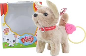 Plyšová hračka Lamps Cute Puppy pejsek na kabel 14 cm