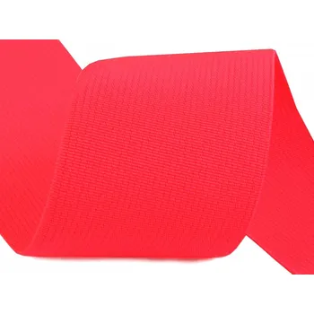 Textilní guma Pruženka plochá 50mm fuschia neonová