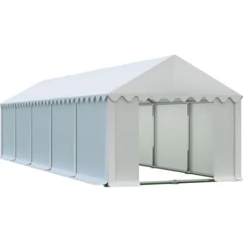Zahradní stan Skladový stan 4x10m bílá PREMIUM