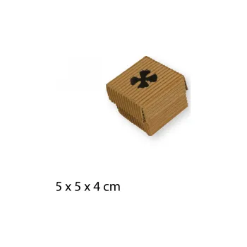 Dárková krabička HV čtyřlístek 5 x 5 x 4 cm