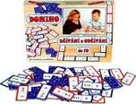 Domino sčítání a odčítání do 10 společenská hra 60ks v krabici 22x16x3cm