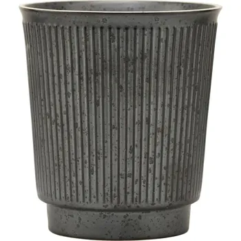 House Doctor, Kameninový hrnek BERICA, 250 ml | černý