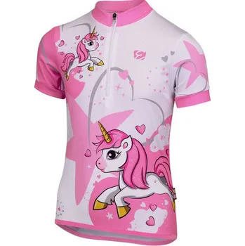 cyklistický dres Dětský dres ETAPE RIO, vel. 116/122, bílá/růžová