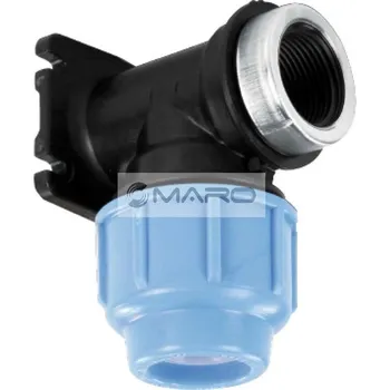 rozdělovač topení SAB Nástěnka svěrná plastová s vnitřním závitem na PE trubky 20 x 1/2", B12702000BA