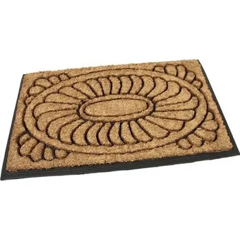 Rohožka Kokosová čistící venkovní rohož FLOMA Flower - Deco - 45x75x2,2cm 89897031