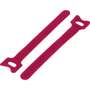 Zip TRU COMPONENTS TC-MGT-310RD203 kabelový manažer na suchý zip ke spojování háčková a flaušová část (d x š) 310 mm x 16 mm červená 1 ks