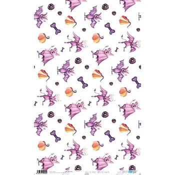 Party dekorace Rýžový papír 54x33 LEGRAČNÍ HALLOWEEN - Rice Paper 54x33 FUNNY HALLOWEEN