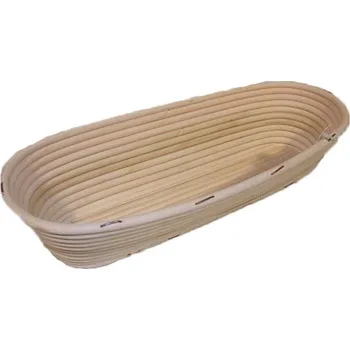 chlebník Pekařská ošatka na kynutí chleba 1,5 Kg, oválná, 37x16 cm, Pedig 70466 (Chlebová ošatka vhodná pro kynutí těsta pro pravý domácí bochník váhy 1,5 Kg)