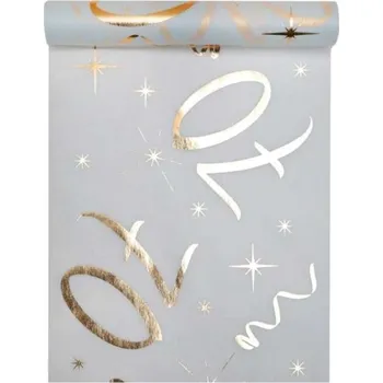 Party dekorace Santex Šerpa na stůl zlatá 70 5 m x 30 cm