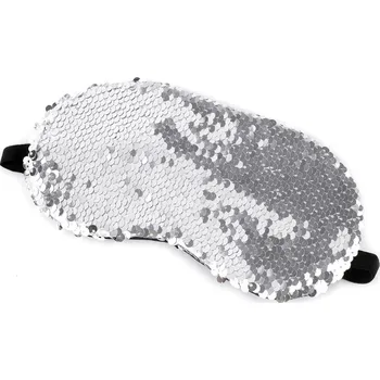 Škraboška na spaní Flitrová maska na spaní stříbrná Maska FLITR stříbrná