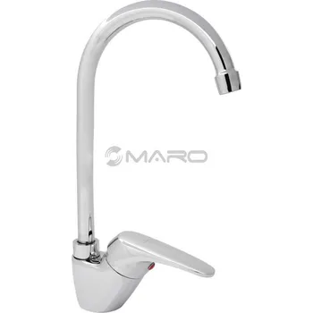 Vodovodní baterie Slovarm Zina 20 Baterie dřezová stojánková s kulatým ramínkem, chrom, 480603