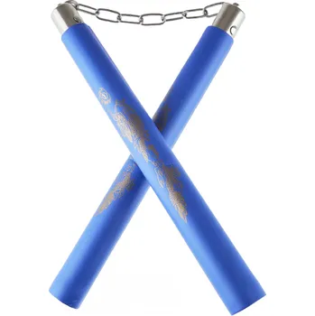 Nunčaky CHZ Tréninkové nunchaku "BLUE NINJA" s řetězem