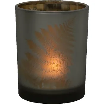 Svícen Skleněný svícen s listem Farm L - 10*10*12cm