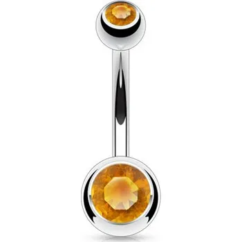 Piercing Šperky4U Piercing do pupíku - banánek malý - BS1005-T
