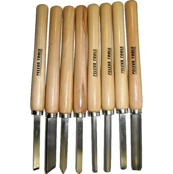 Dláto Peleva Soustružnická dláta na dřevo 8 ks
