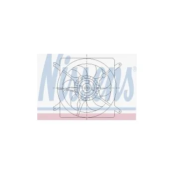 Chladič motoru Ventilátor chladiče NISSENS 85002