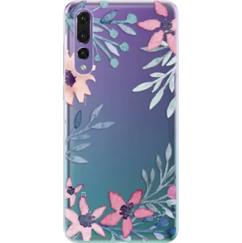 Pouzdro na mobilní telefon Odolné silikonové pouzdro iSaprio - Leaves and Flowers - Huawei P20 Pro