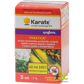 Pesticid Karate Zeon 5 CS - proti škůdcům Obsah: 20 ml