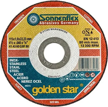 Řezný kotouč Sonnenflex řezný kotouč Gold 115x1,6 AS46QB 76703