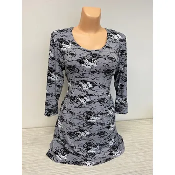 Dámská tunika Halenka KORA 44,46, Barva Šedá, Velikost XL 44, Materiál 95% Viskoza 4% Lycra 1% Lurex