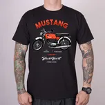MOTORKÁŘSKÉ Tričko BLACK HEART MUSTANG Barva: Černá, Velikost: XXL
