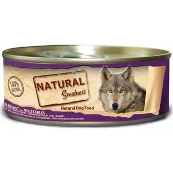 Krmivo pro psa Natural Greatness kuřecí prsa+zelenina, konzerva pro psy 156 g