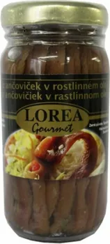Nakládaná potravina Lorea Gourmet Filety z ančoviček v rostlinném oleji 95 g
