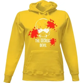 Dámská mikina Dámská mikina s kapucí s potiskem The secreat devil - mikina dámská TWO dámské